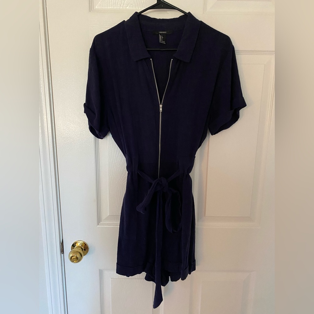 Navy blue romper